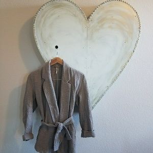 Free People tie waist blazer jacket